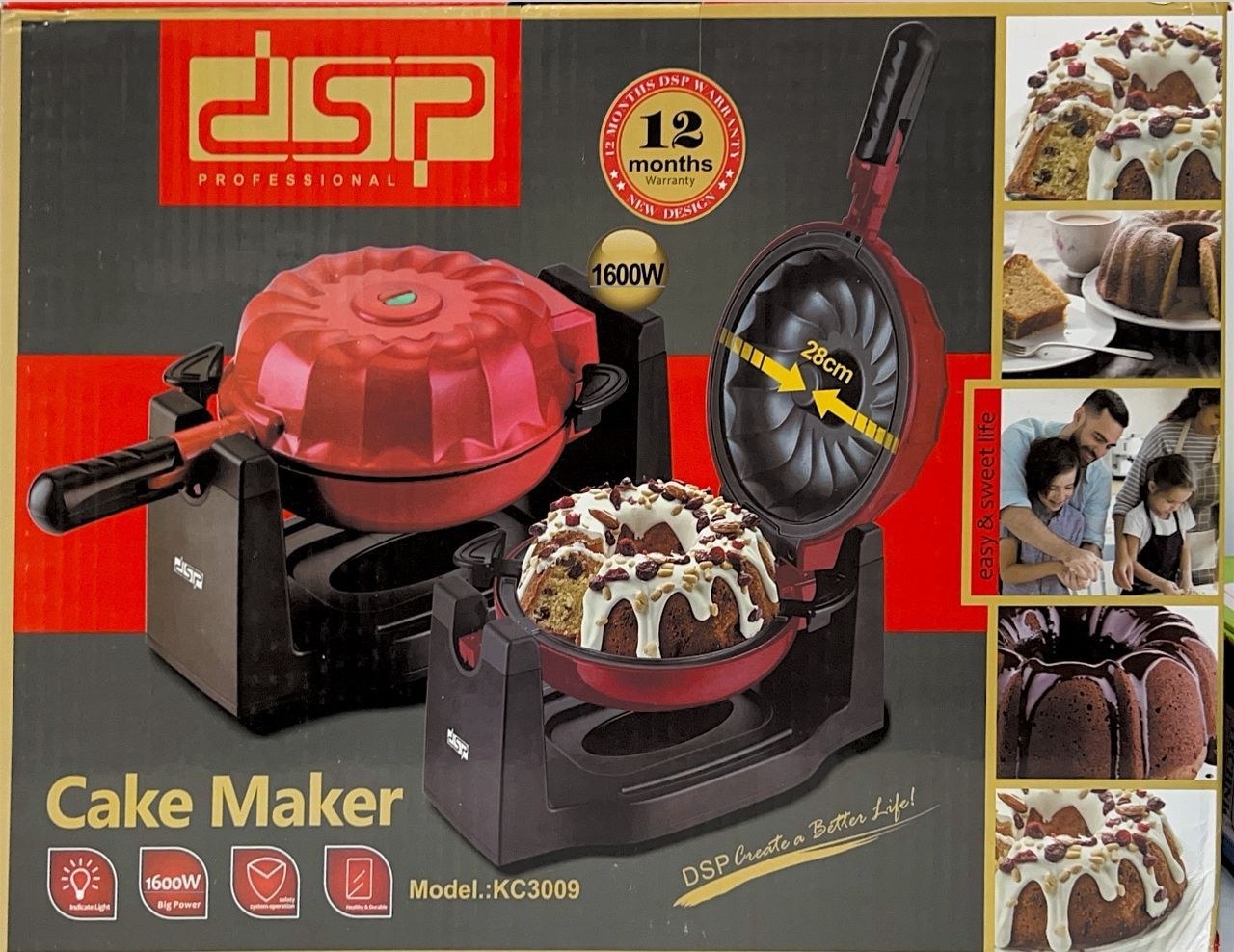 کیک پز برقی چرخشی دی اس پی مدل3009