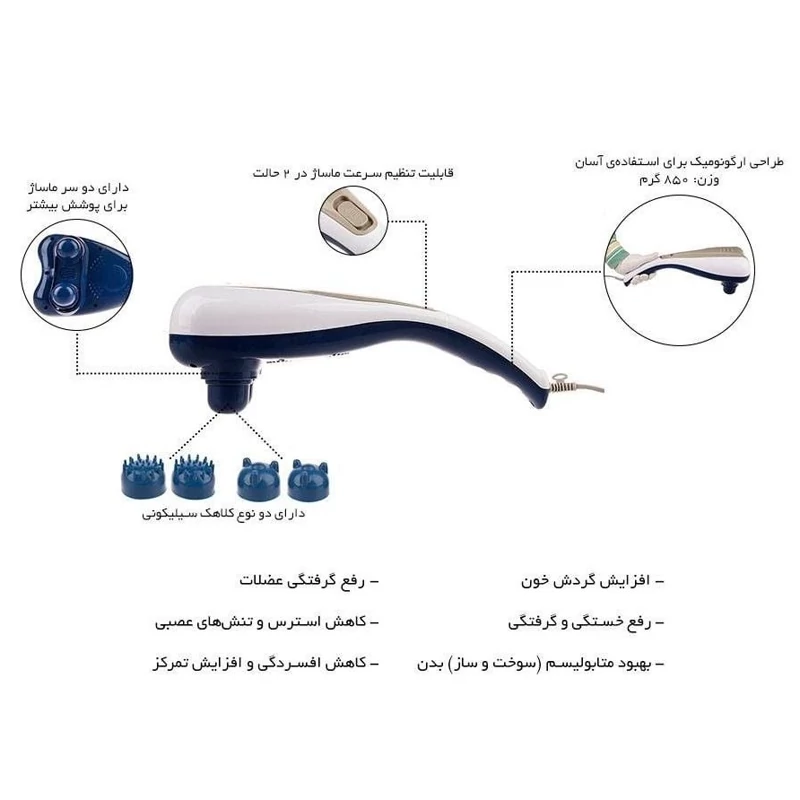 ماساژور برقی دوقلو دلفینی - تصویر 3