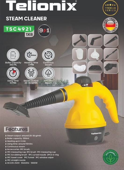 بخارشوی تلیونیکس مدل TSC4921 با سیستم بخار مداوم