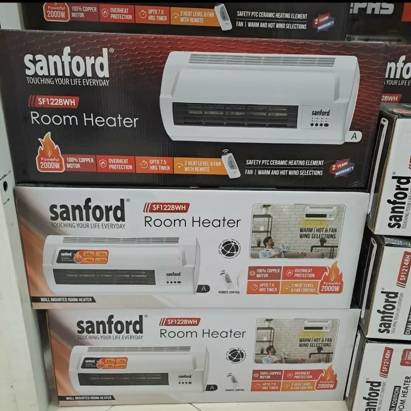 بخاری برقی دیواری سانفورد مدل SF1228WH - تصویر 2
